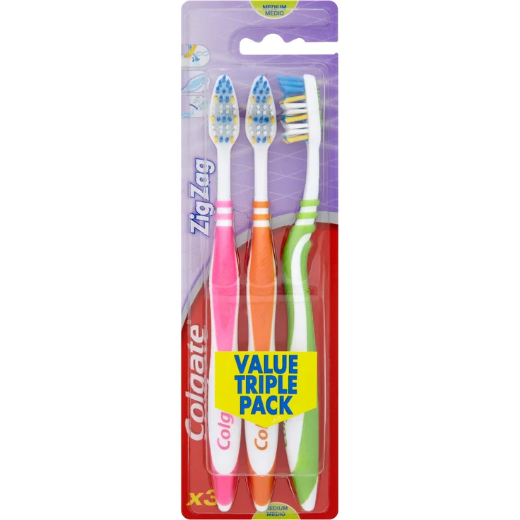 Colgate ZigZag Zahnbürste, 3 Stück 