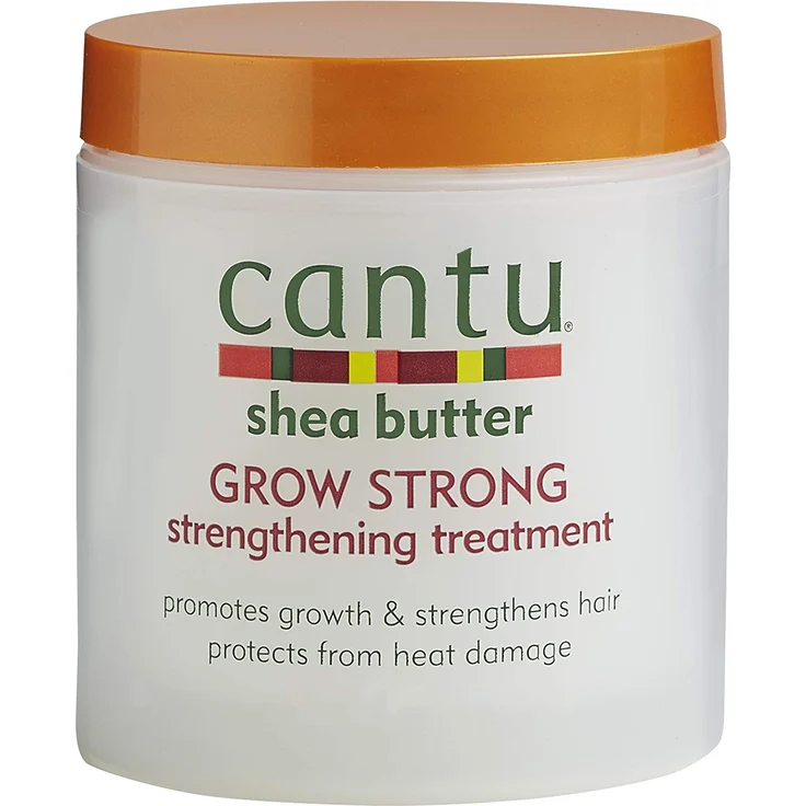 Cantu grow Strong Stärkende Hitzenschutz Haarkur Mit Sheabutter 2 x 173 g – Bild 1