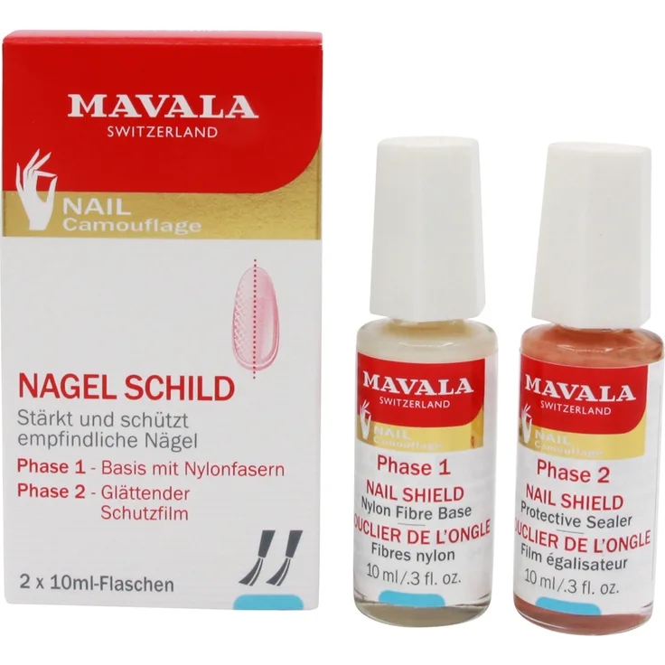 Mavala - Nagel-Verstärker zwei-Phasen-System 2 Flaschen Á 10 ml, Nagelpflege-Set, 