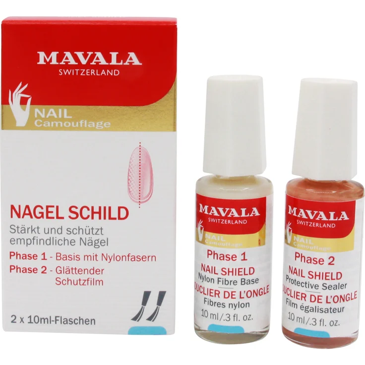 Mavala - Nagel-Verstärker zwei-Phasen-System 2 Flaschen Á 10 ml, Nagelpflege-Set, 