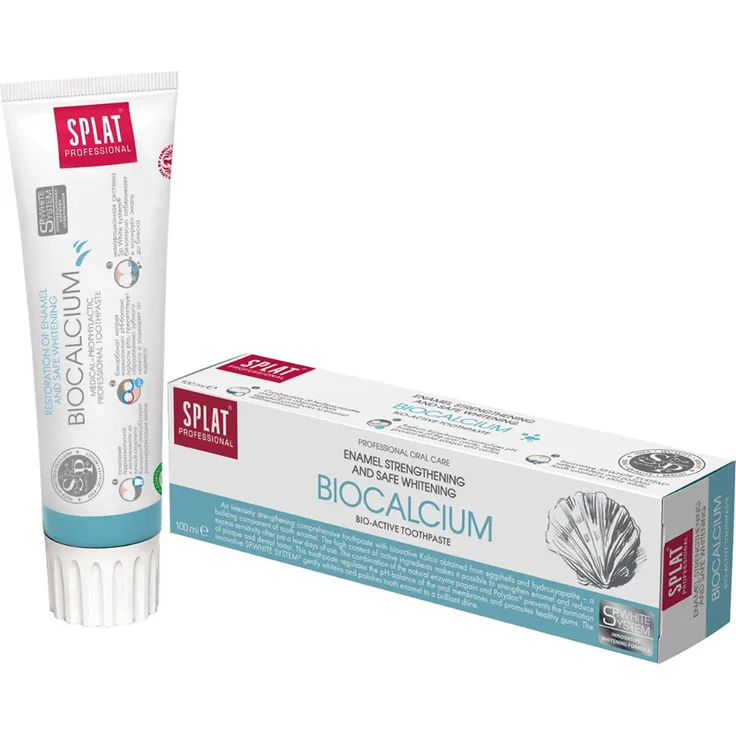 Splat Biocalcium 100 ml, ohne Fluorid & mit Whitening-Effekt, für saubere Zähne & frischen Atem
