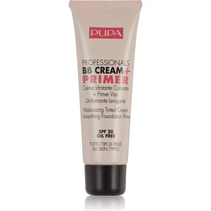 Pupa Professionals BB Cream & Primer Spf20 002 Sand 50ml, Grundlage für die Foundation 