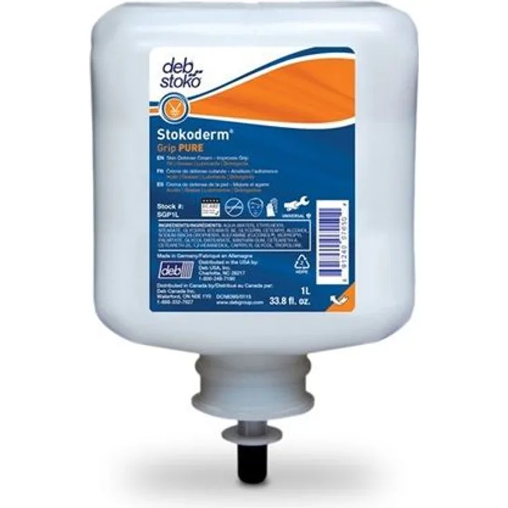 STOKO Hautschutzcreme Stokoderm Grip PURE 1l unparfümiert ungefärbt Kartusche 