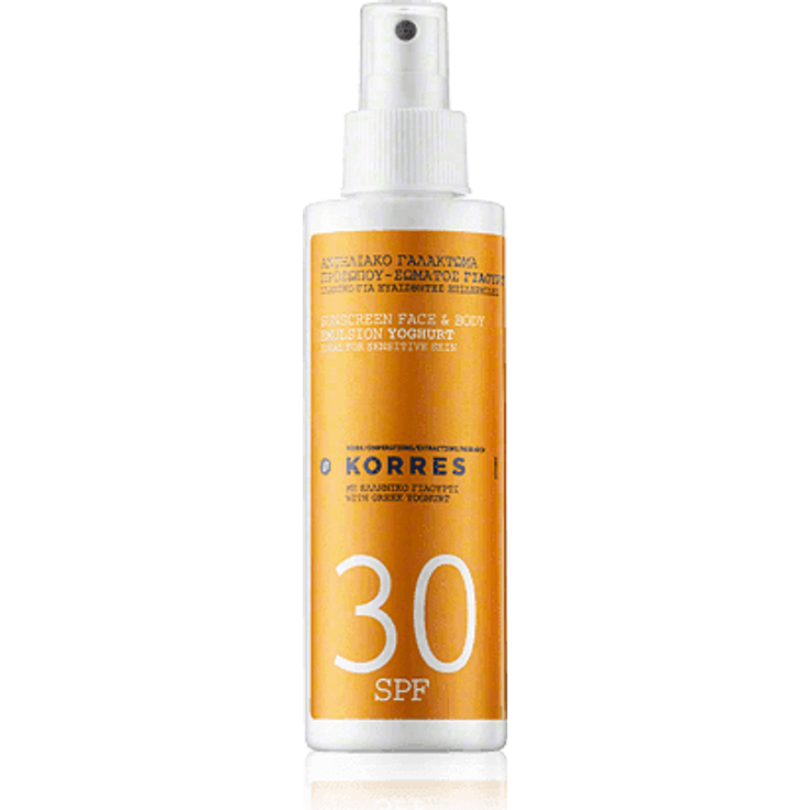 Korres Sun Care Yoghurt Face & Body Emulsion Sonnenspray LSF 30 150 ml
