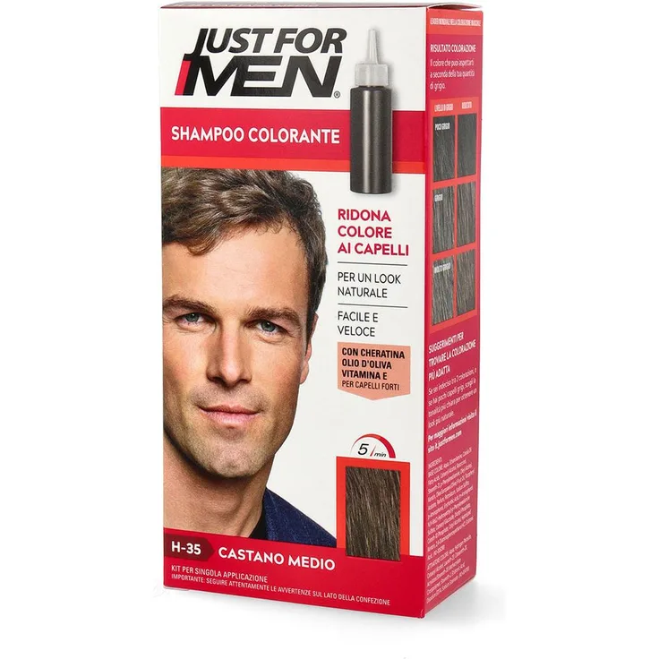 Just For Men Just For Men Kastanienbraun medium colorierendes Shampoo H35 27,5 ml + 38,5 ml