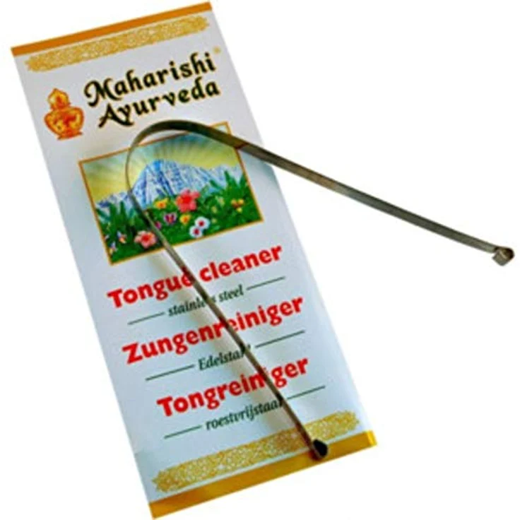 Maharishi Ayurveda Zungenreiniger Edelstahl, für ein strahlend sauberes Lächeln – Bild 1