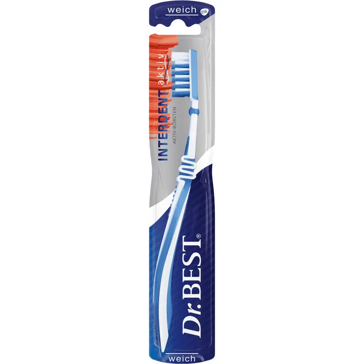 Dr. Best Premium Interdent Aktiv weich 6er-Pack, mit 2-Längen-Borsten, mit Interdentalborsten