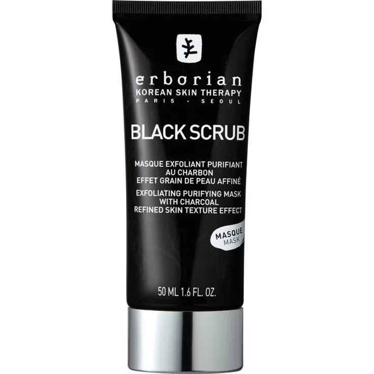 Erborian Detox Black Scrub Mask 50 ml, mattierender Effekt, mattierender Effekt
