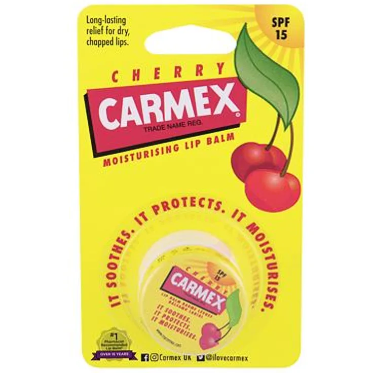 Carmex Cherry Lindernder Lippenbalsam Mit Kirscharoma Spf15 7,5 g Für Frauen