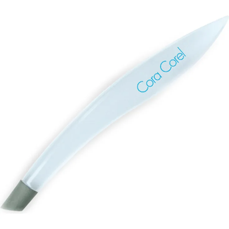 Cora Corel Nagelhautschieber weich, zum Entfernen und zurückschieben überschüssiger Nagelhaut, Hufstick-Form