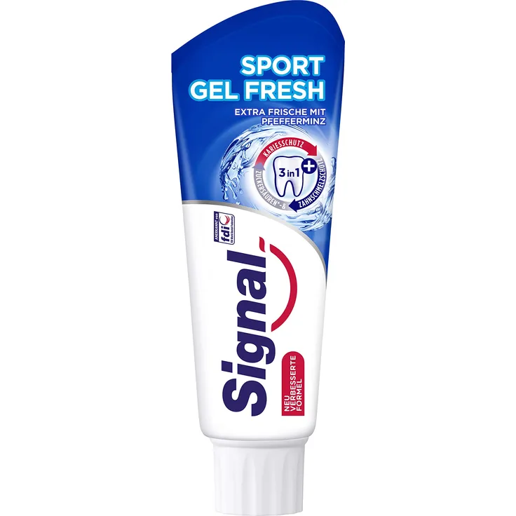 Signal für ein extra Frische-Gefühl Sport Gel Fresh mit Fluorid 12 x 75 ml 