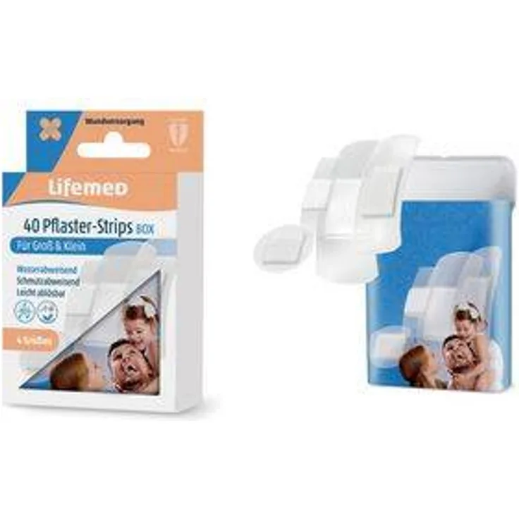 Lifemed Pflaster-Strips Allround, halbtransparent, 40er