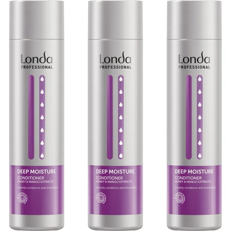 Londa Deep Moisture Conditioner 3 x 250 ml Wirkung: Pflege, Geschmeidigkeit