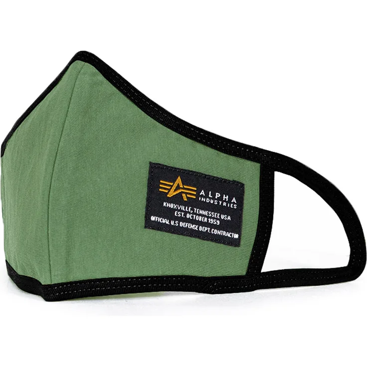 Alpha Industries Mund-Nasen-Masken Label Face Mask olive