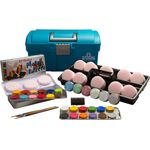 Eulenspiegel - Einsteiger Schmink-Koffer - mit 24 Farben