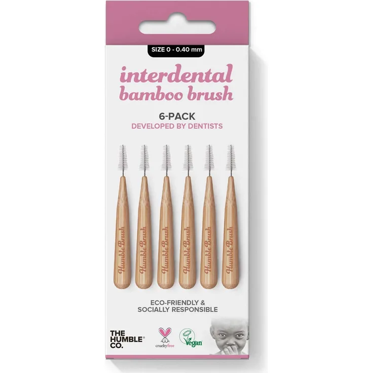 The Humble Co Interdentalbürste, Bambus, Größe 0, Purpurathe Hu, 1er Pack (1 x 300 g)
