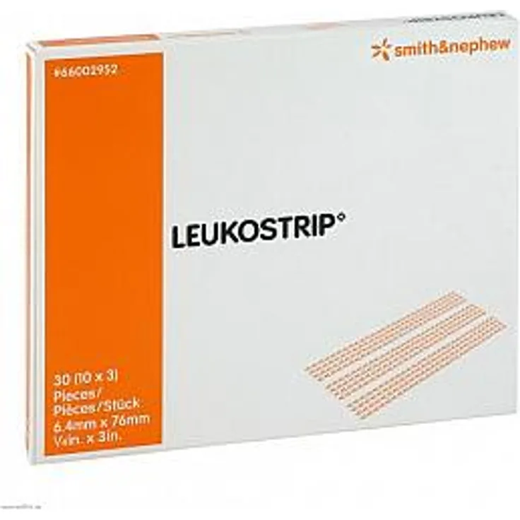 Smith & Nephew Leukostrip Wundnahtstreifen 6,4x76 mm, 30 Stück