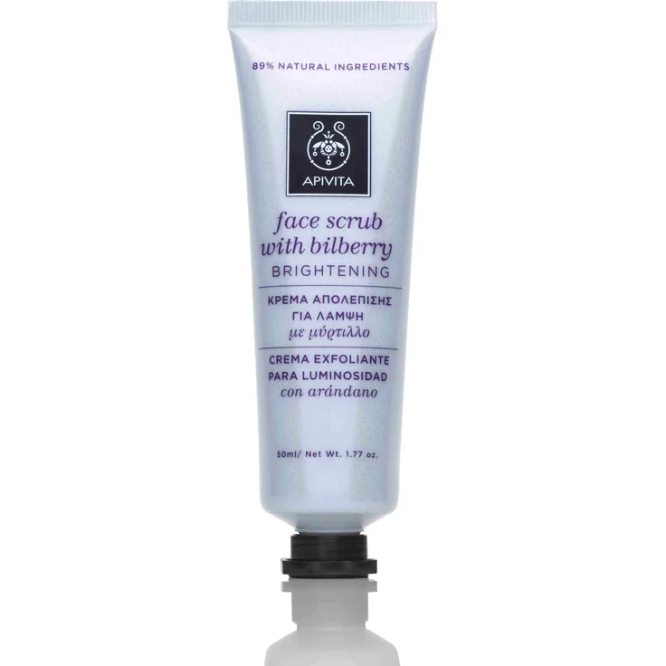 Apivita Face Scrub with Bilberry 50 ml, für alle Hauttypen Anti-Aging