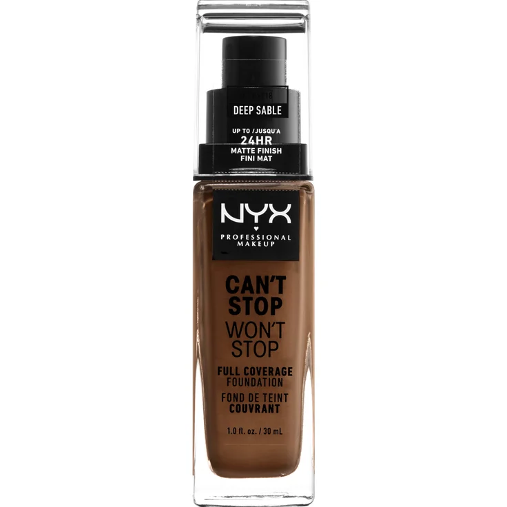 NYX Professional Make-up Can't Stop Won't Stop Deep Sable 30 ml – Bild 1
