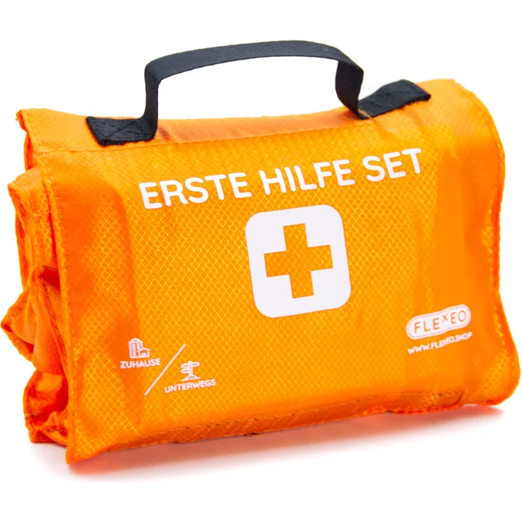 Flexeo Erste-Hilfe-Tasche Explorer aus Nylon mit 136-tlg. Set – Bild 2