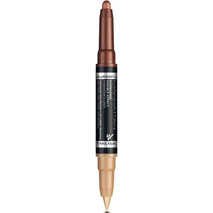 Manhattan Cosmetics Lidschatten Eyemazing Double Effect Eyeshadow & Line 1,6 g 001 In The Black