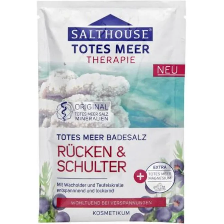 Salthouse Totes Meer Therapie Badesalz Rücken & Schulter 80G