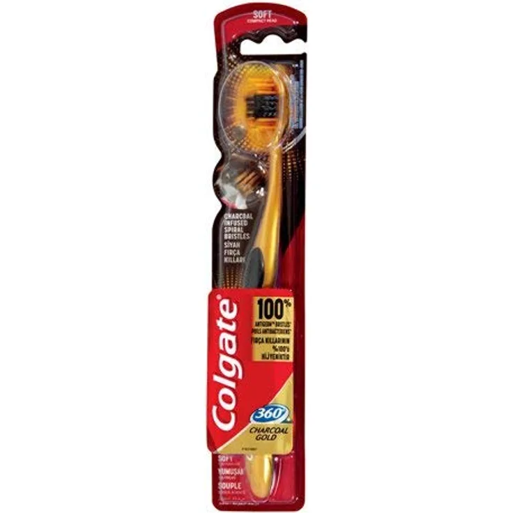 Colgate 360 Grad Charcoal Gold Soft Zahnbürste, 100 g