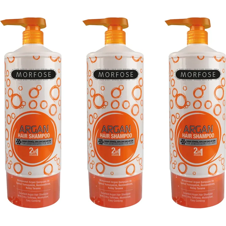 Morfose Argan Haar Shampoo 3 x 1000 ml Wirkung: Pflege