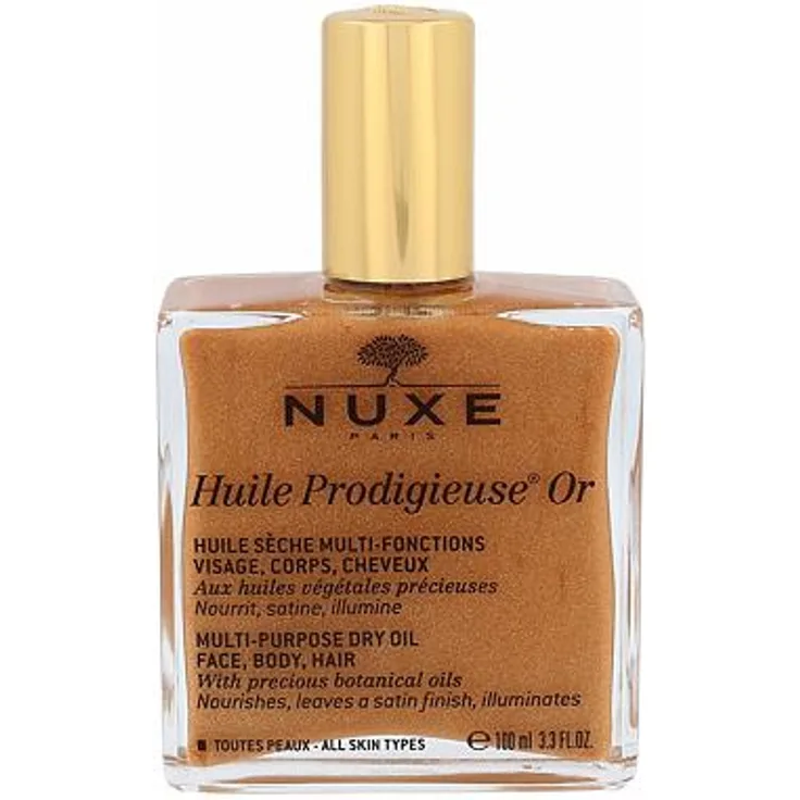 NUXE Huile Prodigieuse Or Multi-Purpose Shimmering Dry Oil Trockenöl für Gesicht Körper und Haare 100 ml