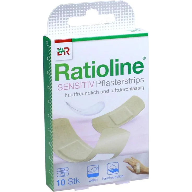 Lohmann & Rauscher Ratioline Sensitive Pflasterstrips in 2 Größen, 10 Stück