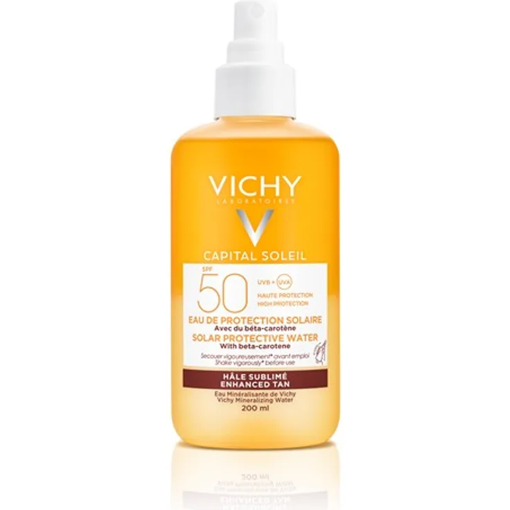Vichy Capital Soleil Eau de Protection Solaire Enhanced Tan Spray Körper & Gesicht SPF50 200 ml