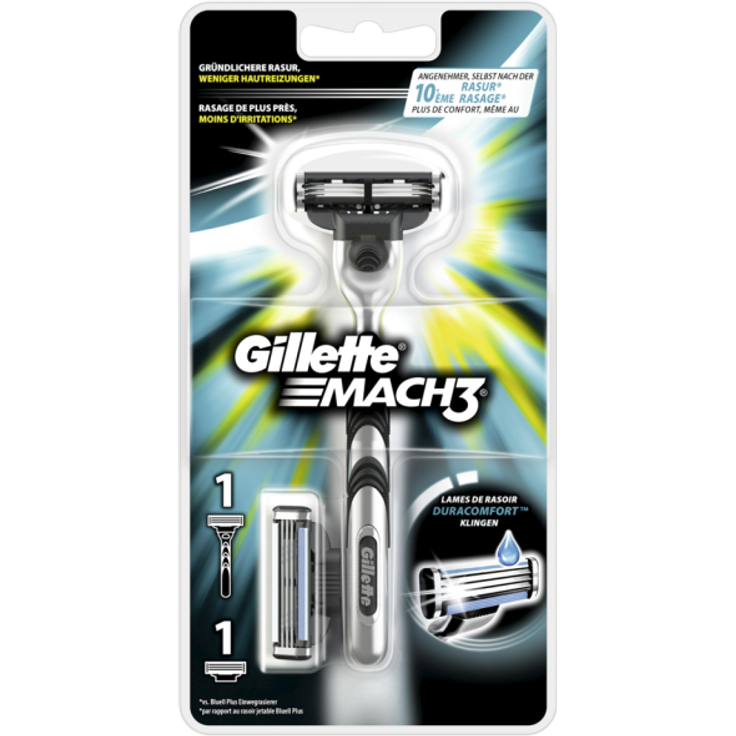 Gillette Mach3 + 2 Rasierklingen