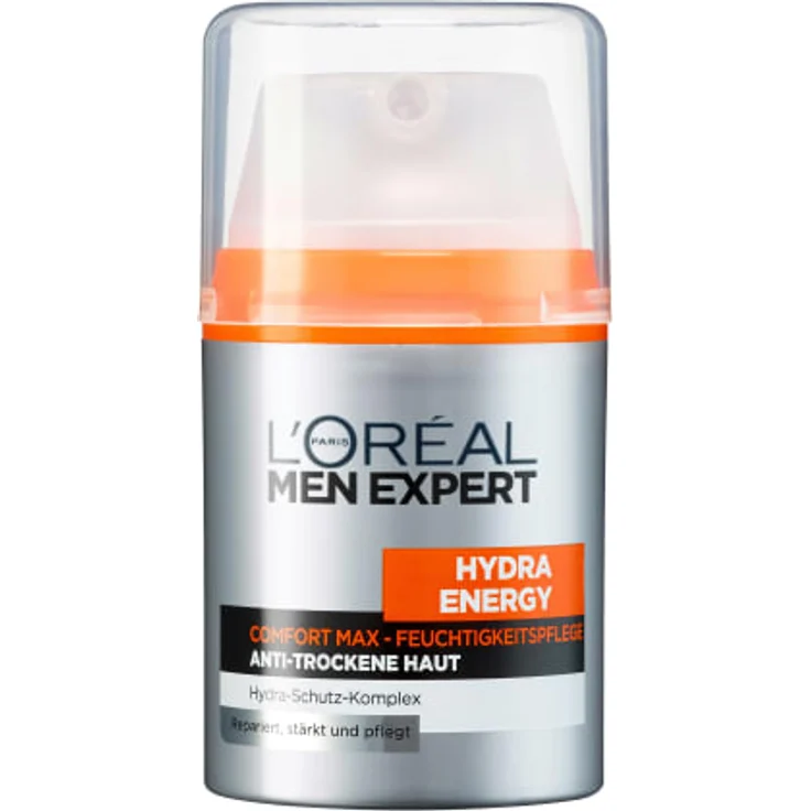 L'Oréal Men Expert Gesichtspflege Hydra Energy - Comfort Max - Feuchtigkeitspflege Anti-Trockene Haut Gesichtscreme 50 ml für trockene und spröde Haut mit feuchtigkeitsspendender Wirkung – Bild 1