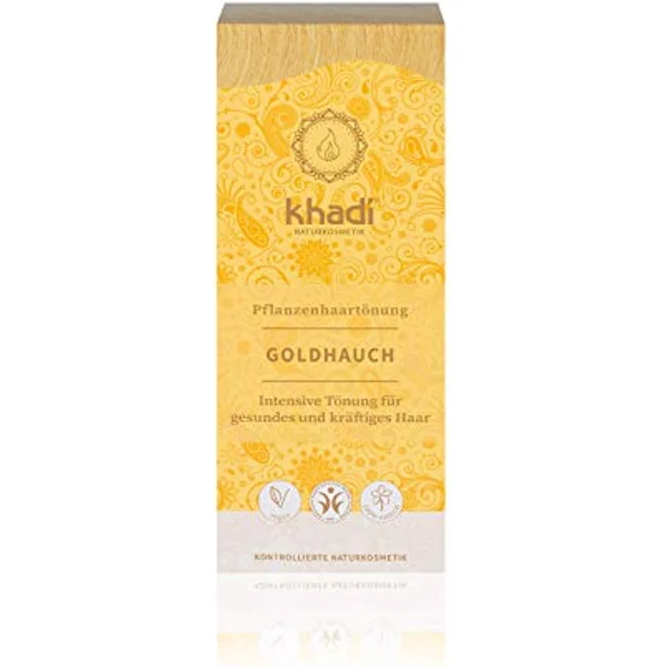 Khadi Pflanzenhaarfarbe Goldhauch 100 g – Bild 1