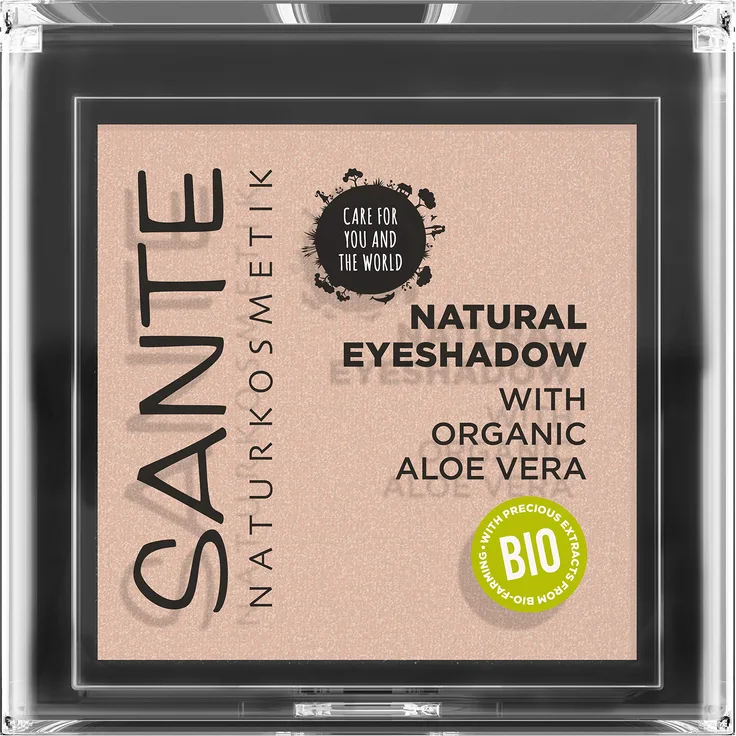 SANTE Naturkosmetik Natural Eyeshadow 01 Pearly Opal, Lidschatten Matte Farbnuance, Bio-Extrakte, Vegan, 1,8 g