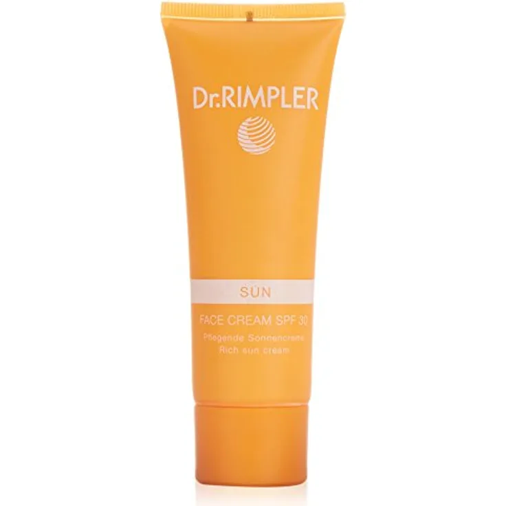 Dr. Rimpler Sonnencreme LSF 30 I für Gesicht und Hals I Leichte Sonnenmilch mit pflegendem Vitamin B und E, hautverträglich 75ml