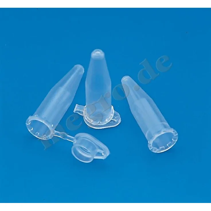 Megro Reaktionsgefäß 1,5 ml, natur, mit Deckel 1000 Stück