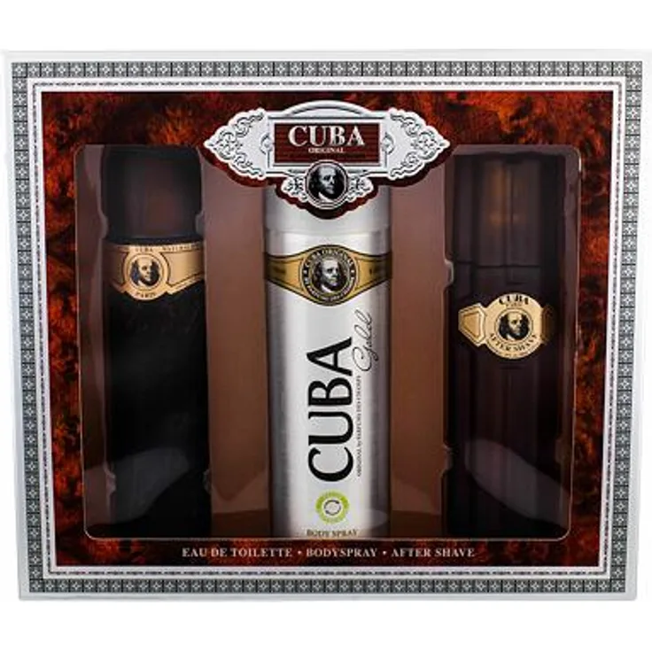 Cuba Gold Set Eau de Toilette (EdT) 100 ml + After Shave 100 ml + Deodorant 200 ml