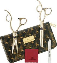 Olivia Garden Silk Cut black/gold 2er Set 5,75 Zoll + Effi, gold