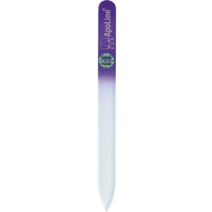 WEPA Apothekenbedarf Apoline Nagelfeile Glas 9 cm lila 1 St.