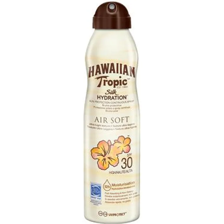 Hawaiian Tropic Silk Hydration Air Soft Sun Lotion Spray LSF30 177 ml