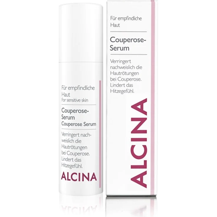Alcina Couperose Serum 30 ml, für Empfindliche Haut, beruhigt die Haut und reduziert Rötungen