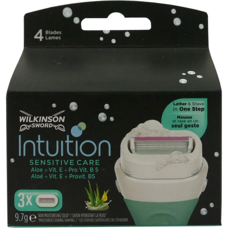 Wilkinson Sword Intuition Sensitive Care Rasierklingen für Damen Rasierer Rasierklingen 3 Stück – Bild 1