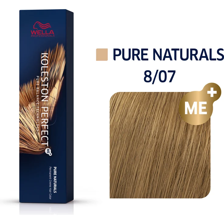Wella Professionals Koleston Perfect Me+ Pure Naturals Professionelle permanente Haarfarbe 8-07 60 ml – Bild 1