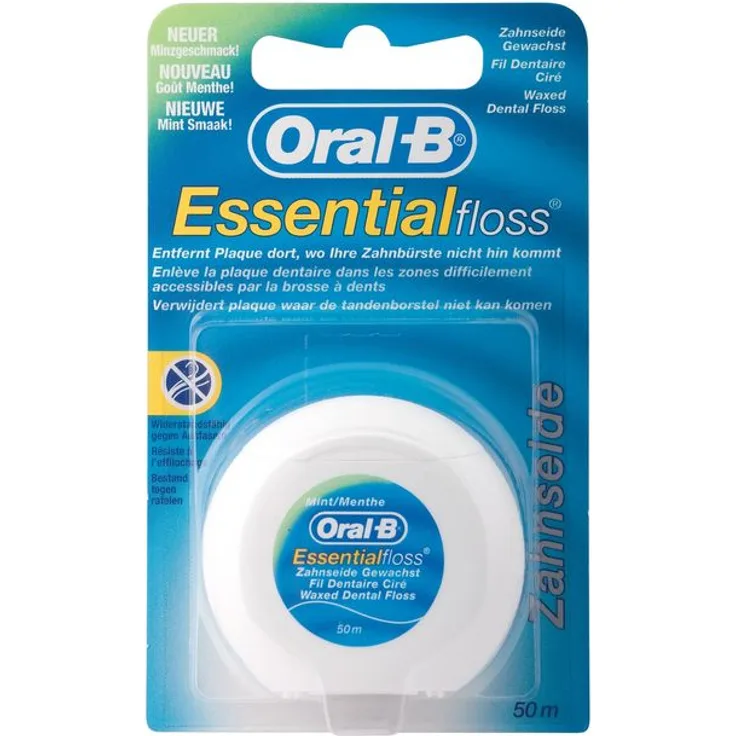 Oral-B Essential Floss gewachst 50 m Zahnseide/Flosser gewachst