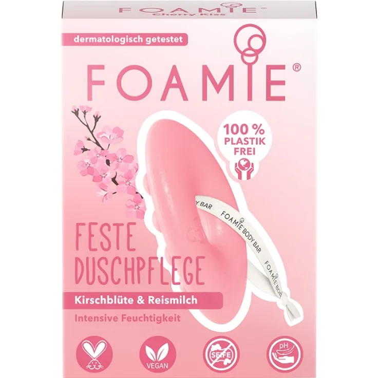 Foamie Feste Duschpflege - Cherry Kiss 90 g