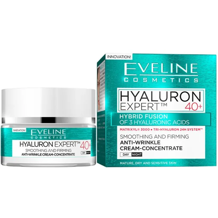 Eveline Hyaluron Expert 40 50 ml mit pflegender Wirkung für alle Hauttypen