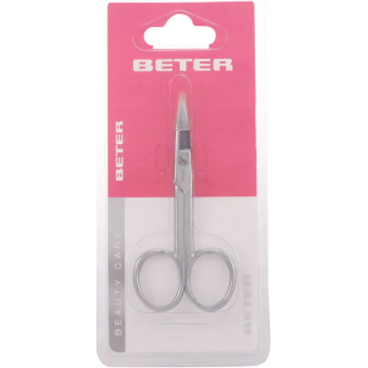 TIJERAS manicura uñas curva cromada 1 pz Nagelschere