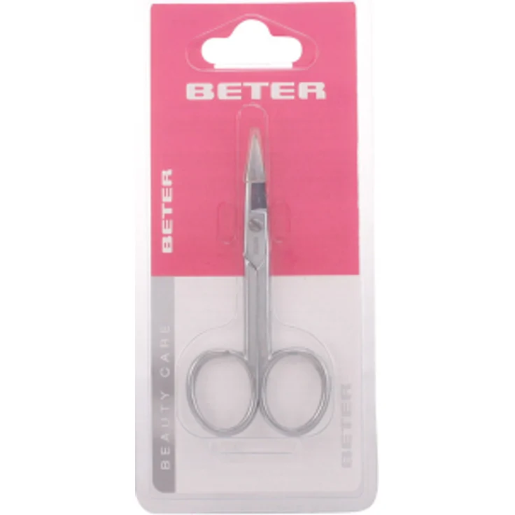 TIJERAS manicura uñas curva cromada 1 pz Nagelschere – Bild 1