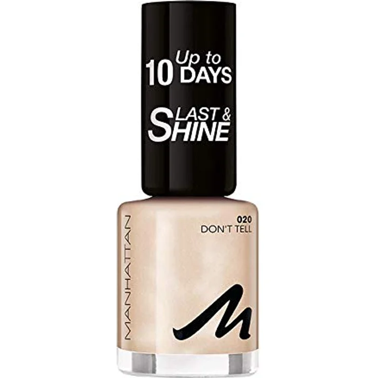 Manhattan Cosmetics Last und Shine Nagellack, Nr.20 Don't Tell, 10 ml – Bild 1